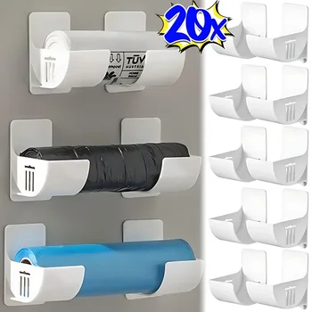 Müll Taschen Regal Halter Wand Kunststoff Tasche Film Container DispenserMüll Tasche Lagerung Box Organizer