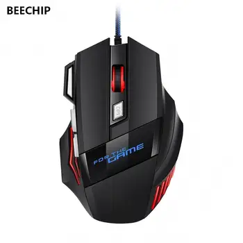 Hyperspeed USB Gaming Maus RGB Hintergrundbeleuchtung Ergonomische Spiel Mäuse 7D Esports Wired Maus