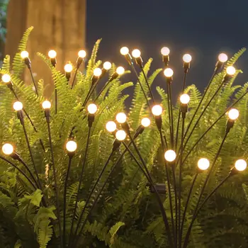 6/8/10 LED solarbetriebene Gartenleuchten Glühwürmchen-Lichter für den Außenbereich, wasserdicht, lebendige