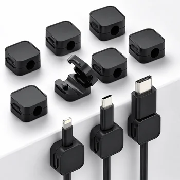 Kabelorganisator-Clips Selbstklebender Kabelhalter für Telefonladegerät USB-C HDMI