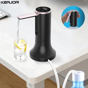 Elektrische Wasser-Gallonen-Flaschenpumpe, faltbar, automatischer Wasserspender, 19-Liter-Flasche