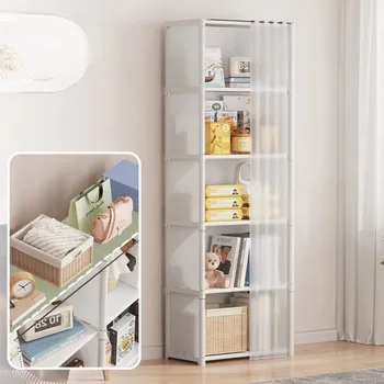 Einfacher Kleiderschrank, einfacher Stoff-Kleiderschrank, Mehrzweck-Aufbewahrungsregal mit hoher Kapazität