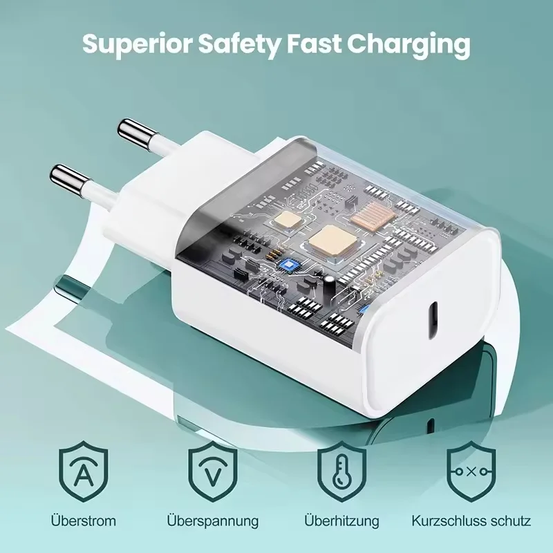USB-C Ladegerät 40 W PD mit Schnellladekabel für iPhone – Bild 4
