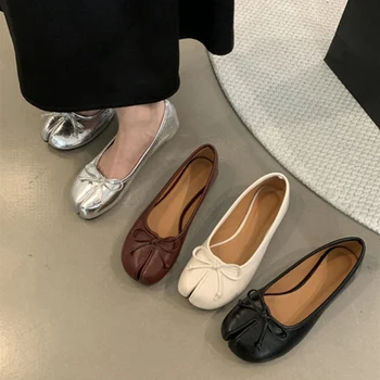 Marke Frauen Wohnungen Weiche Ballett Schuhe Slip Auf Loafers Weiche Mokassins Tabi Ninja Casual Schuhe Mujer