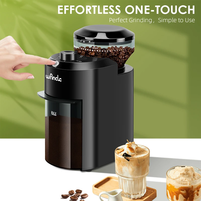Wancle Elektrische Kaffeemühle mit Mahlwerk, verstellbare – Bild 5
