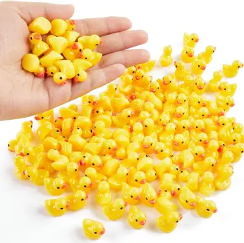 Mini-Harz-Enten, winzige Ente, Miniaturfiguren, große kleine Ente, Charms für Party