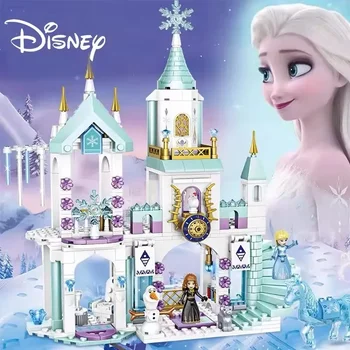 Disney Gefrorene Prinzessin Schnee Schloss Bausteine Spielzeug Sets Filme Pädagogisches Zusammengebautes