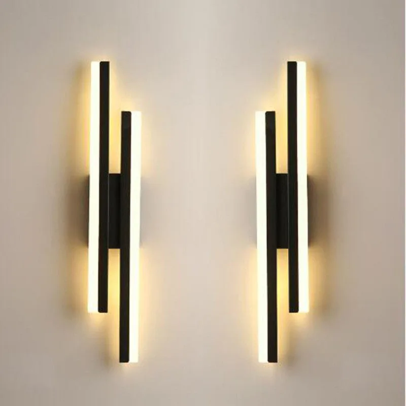 LED Schlafzimmer Wand leuchte Wand leuchten Kupfer Linie Rohr