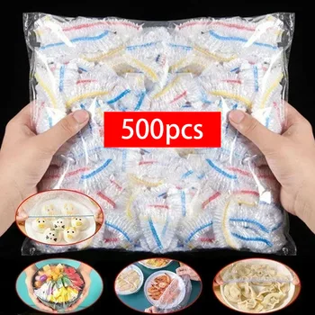 Einweg-Lebensmittelabdeckung Frischhalte-Lebensmittelabdeckung Bunte Elastische Plastik-Abdeckung