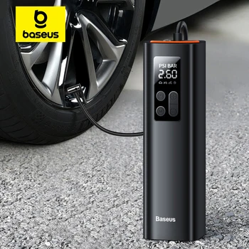 Baseus Mini-Auto-Luftkompressor, 12 V, 150 PSI, tragbarer Auto-Reifenfüller, intelligente digitale aufblasbare