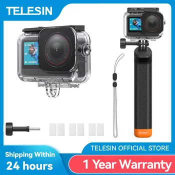 TELESIN Wasserdichtes Gehäuse für DJI OSMO Action 6 Unterwasser 60 m Tauchgehäuseabdeckung mit Tauchfilter