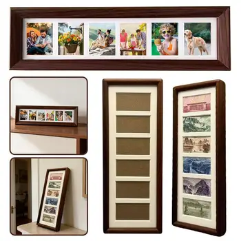 3-Zoll-Fotorahmen, 6-Fach-Bilderrahmen im Retro-Minimalismus-Stil, Heimdekoration, Ornament