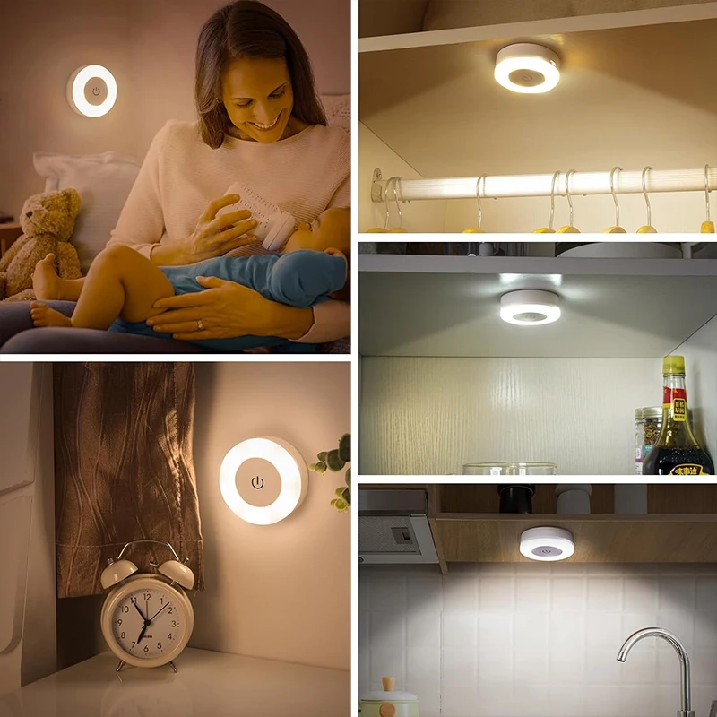 1-6 Stück energiesparende LED-Nachtlichter, Touch-Sensor, 3 – Bild 4
