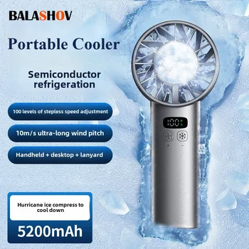 Eiskompressen-Hochgeschwindigkeits-Kühlventilator, tragbare USB-Akku-Ventilatoren, faltbarer Mini-Ventilator