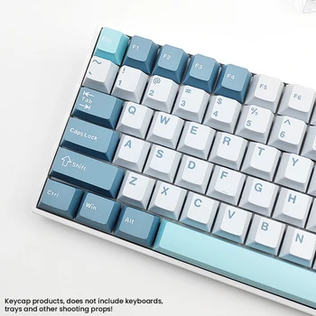 126 Tasten Double Shot PBT Cherry Keycaps Mechanische Gaming-Tastatur Kabellos für MX-Schalter Keycap GMK67