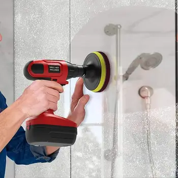 Bohrbürstenaufsatzset, Power Cleaning Scrub Brush und Scrub-Schwamm, für Fugenboden, Fliesen (12 Stück)