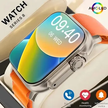 T900 Ultra 2 Smart Uhr 49mm Männer Frauen Bluetooth Anruf BT Musik Spiel Drahtlose Lade NFC Smartwatch