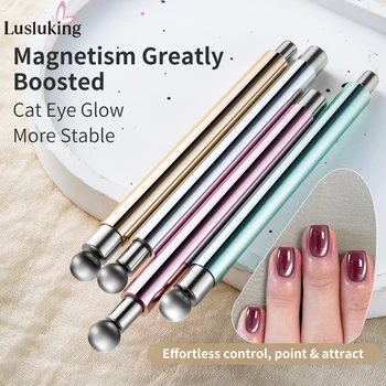 Cat Eye Nail Art Magnetisches Werkzeug Zylindrischer Stick mit Kugelmagnet Maniküre-Zubehör