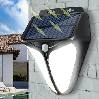 Solar-Straßenlaterne für den Außenbereich, wasserdicht, LED-Hofleuchte, superhell, energiesparend