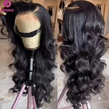 13x6 HD Lace Frontal Perücke aus Echthaar, kleberlos, Body Wave, Wet & Wavy Perücke für Damen, 13x4 Body Wave