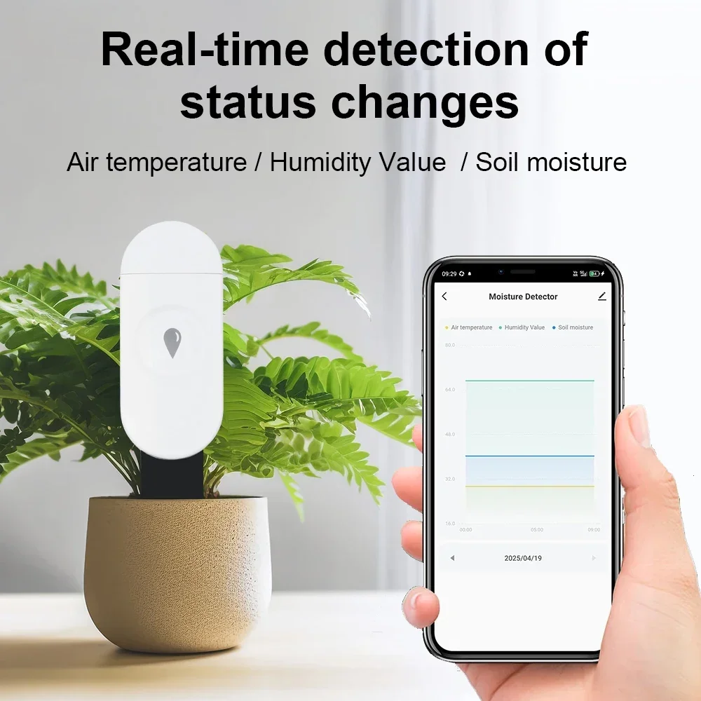 Tuya Zigbee Temperatur Feuchtigkeit Feuchtigkeit Detektor – Bild 3