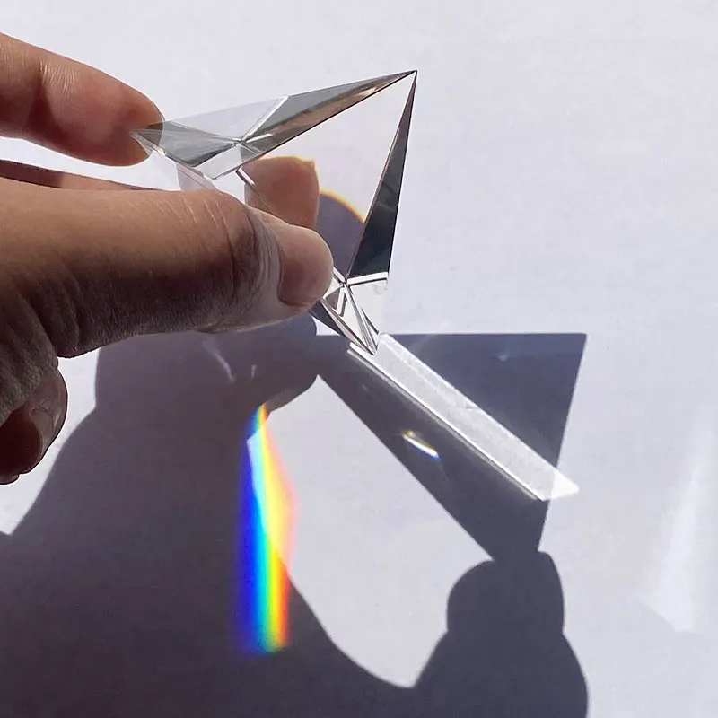 Prisma, optisches Glas, Kristallpyramide, 40 mm Seitenlänge – Bild 6