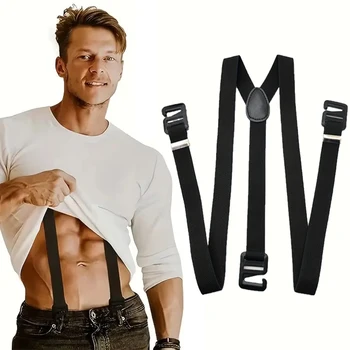 2,5 cm Breite Herren Hosenträger Neue Kreative 3 Haken Hosenträger Mann Hosen Casual Herren Hosen Hosenträger