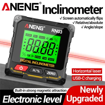 Laser Digitaler Neigungsmesser ANENG RN01/RN02/RN03 Winkelmesser 360° ° Magnes Winkelmesser 0,05 °