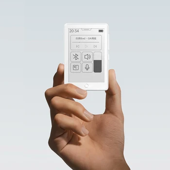 Famue 2,7 Zoll E-Ink-Bildschirm MP3-Player 64GB Mini E-Book-Reader Bluetooth Ohne Blaulicht Augenfreundlich