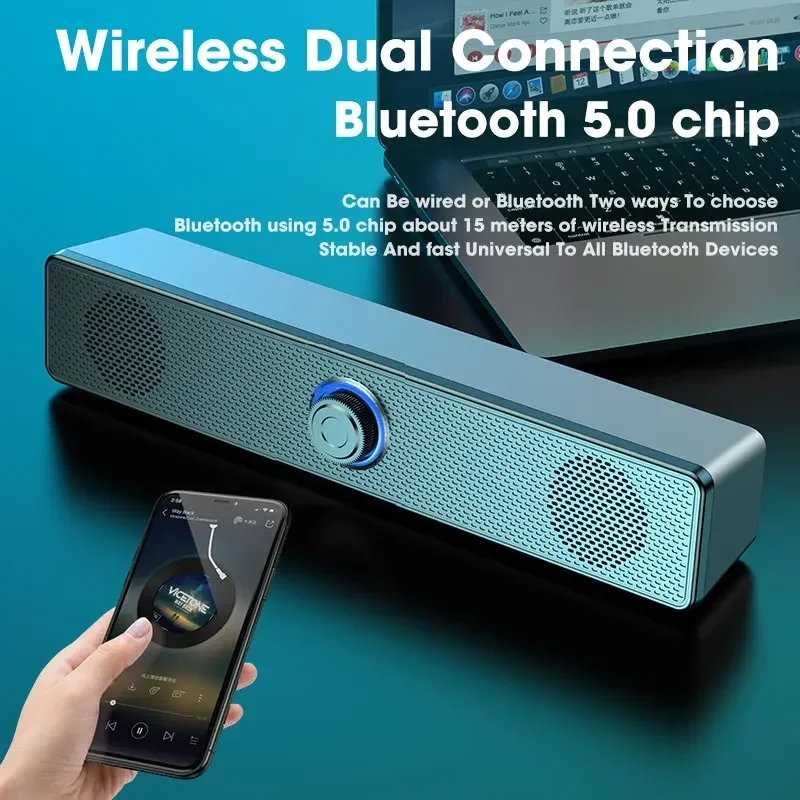 PC-Soundbar, kabelgebunden und kabellos – Bild 2