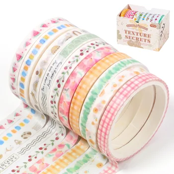 10 Rollen Washi Tape, ästhetisches Dekor-Klebeband, Washi Tape, DIY, Scrapbooking-Material, Aufkleber