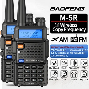 Baofeng M-5R Walkie Talkie Volle Bands Drahtlose Kopie Frequenz Zwei Weg Radio USB Ladegerät Long Range ham