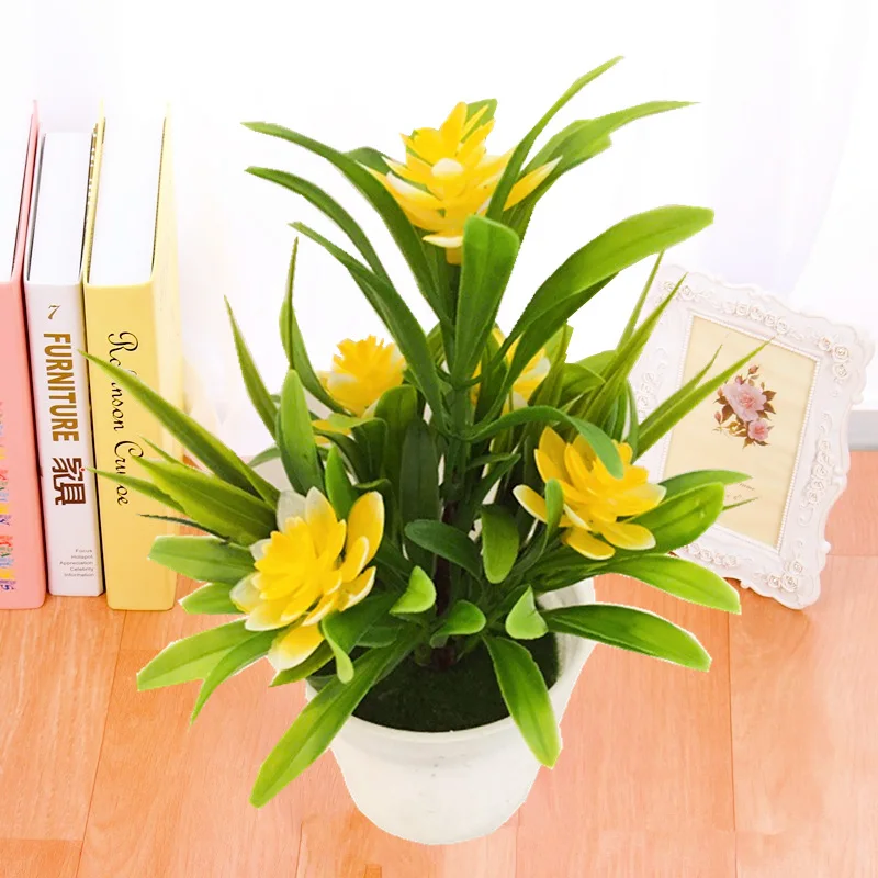 Künstliche Blumen Blumentopf Simulieren Gefälschte Kunststoff – Bild 2