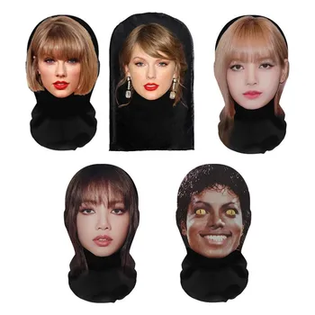 3D Gedruckt Volle Gesicht Maske Elastische Mesh Für Unisex Cosplay Kopfbedeckung Party Simulation Balaclava
