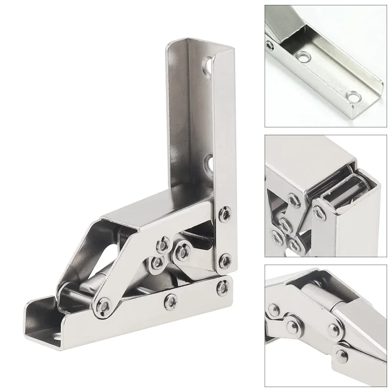 2PCS/Set 90 Degree Folding Door/Shelf Hinge Hidden Bracket – Bild 5