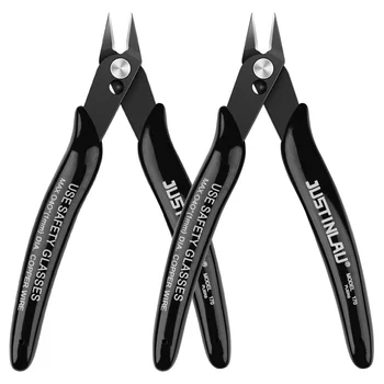 Mini Nase Schneiden Zange Elektrische Draht Kabel Cutter Metall Side Snips Flush Zangen Bequem (2 Stück)