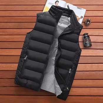 Herrenweste Winddichte Weste Herrenjacke Ärmellose Weste Winterjacke Freizeitmantel Herren Daunenjacke Warme