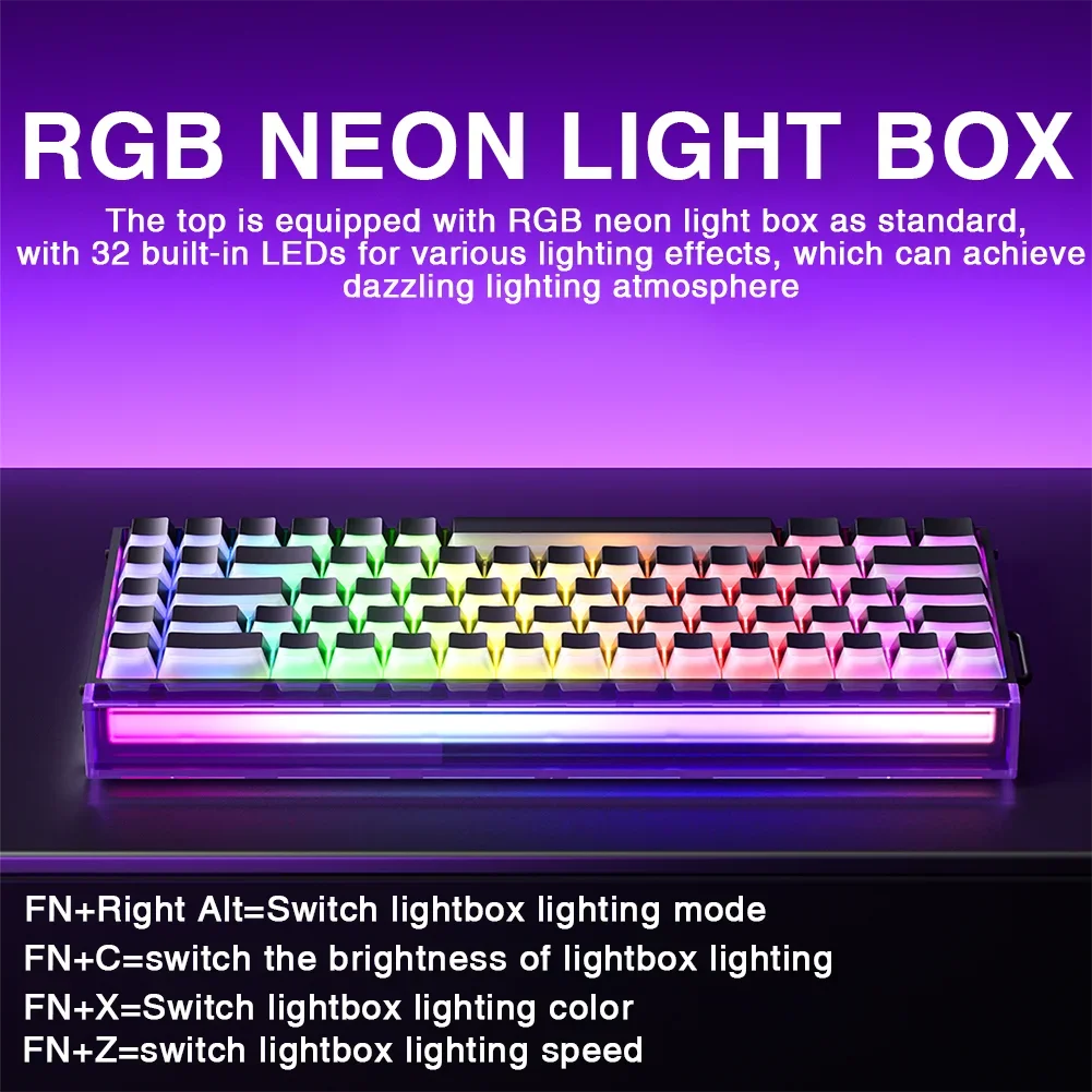 AULA HERO 68HE Magnetschalter-Tastatur RGB Gaming Mechanische – Bild 2