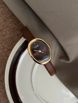 Damenuhr, täglicher Pendelverkehr, schlichtes Modedesign, Retro-Damenuhr mit hohem Sinn, Nischentemperament