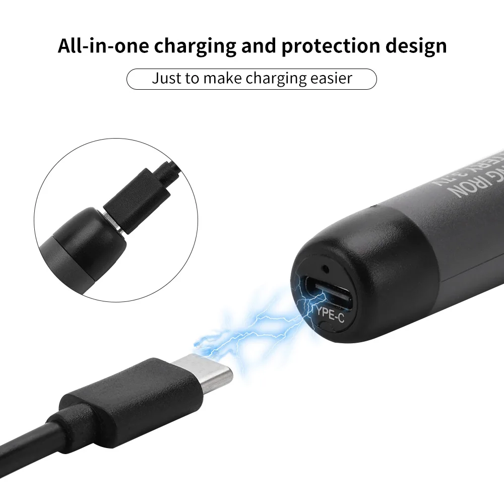 USB Einstellbare Temperatur Lötkolben Mini Lötkolben Set – Bild 5