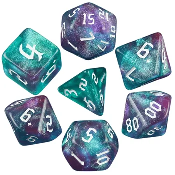 DND Würfel RPG Würfel Erstaunliche Farben Mischen Fantasy Starlight Effekt Einzigartige