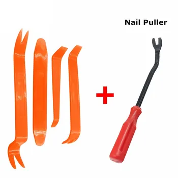 Tragbare Auto Panel Removal Tool Kit Nagel Puller Radio Audio Tür Hebeln Reparatur Clip Trim Dash (4 Stück)