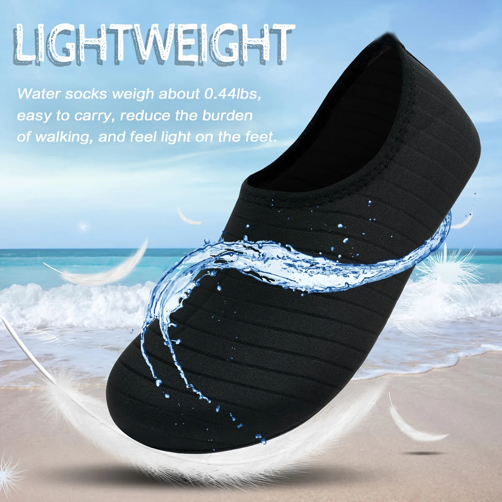 1 Paar Wasserschuhe Damen Barfußsocken Anti-Rutsch – Bild 3