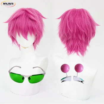 Saiki Kusuo Cosplay Perücke Rose Rosa Kurze Hitzebeständige Kunsthaar Anime Rollenspiel Perücken