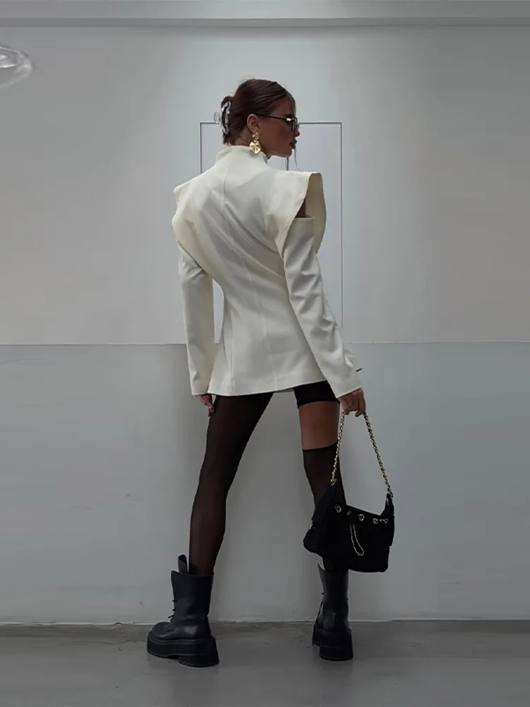 Schicker, dekonstruierter Damen-Blazer, modern, volle Ärmel – Bild 6