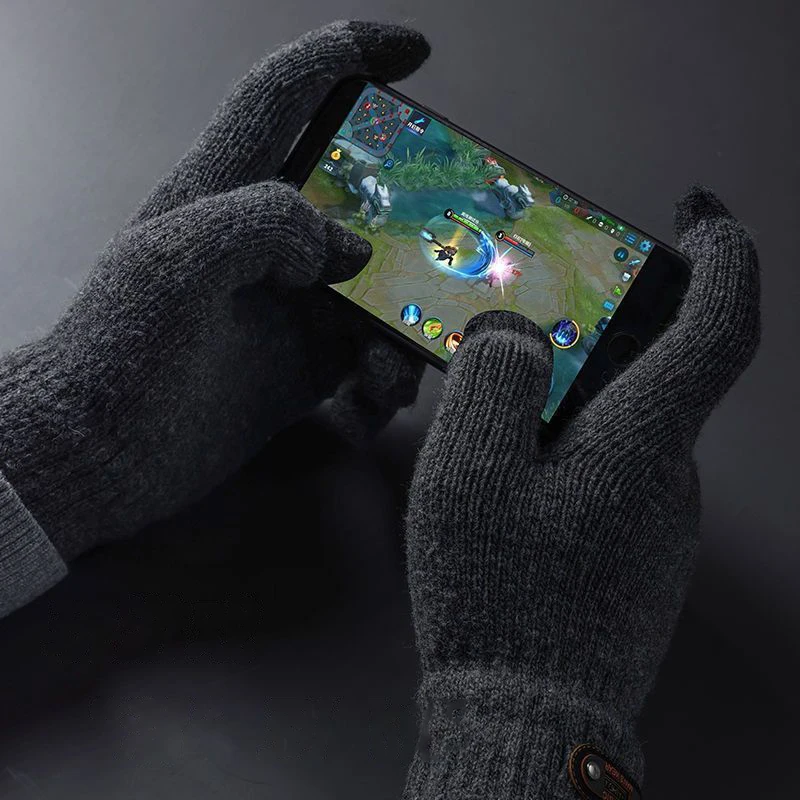 Winterhandschuhe für Herren, Touchscreen, Radfahren – Bild 3