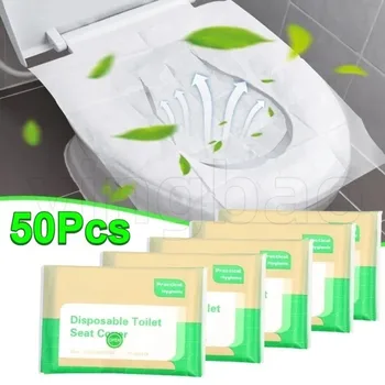 Große Universal-Einweg-Toilettensitzauflagen, Tragbare Wasserdichte WC-Sitzkissen für Reisen