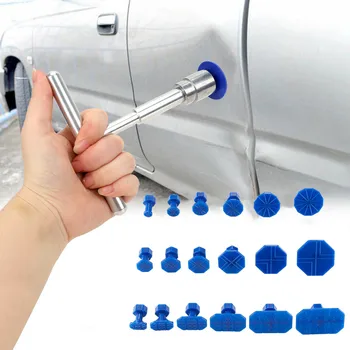 Autoreparatur-Set, Dellenreparatur-Werkzeugset mit 18 Stück Kunststoff-Klebelaschen, PlastiT-Griff