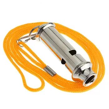 Überlebens pfeife Metall pfeife Notfall mit Lanyard tragbare Sicherheits warn pfeife