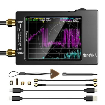 NanoVNA-H Vektor-Netzwerk-Antennenanalysator, 2,8-Zoll-Display, 10 kHz-1,5 GHz, MF HF VHF, UHF SWR